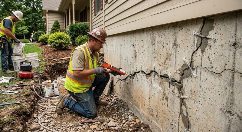 Cracked Foundation Repair in Hillside, NJ