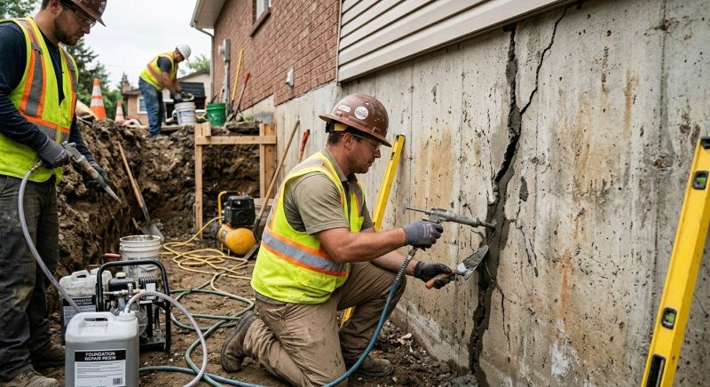 Cracked Foundation Repair in Orange, NJ