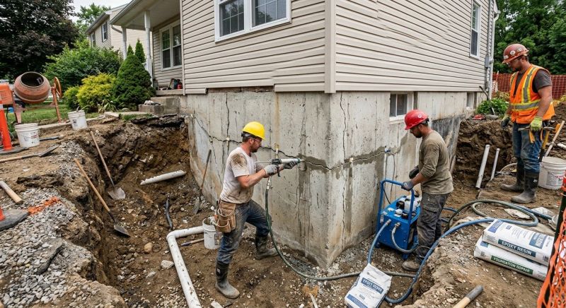 Cracked Foundation Repair in Princeton, NJ