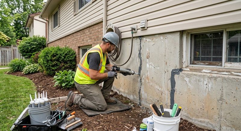 Foundation Crack Sealing in Matawan, NJ