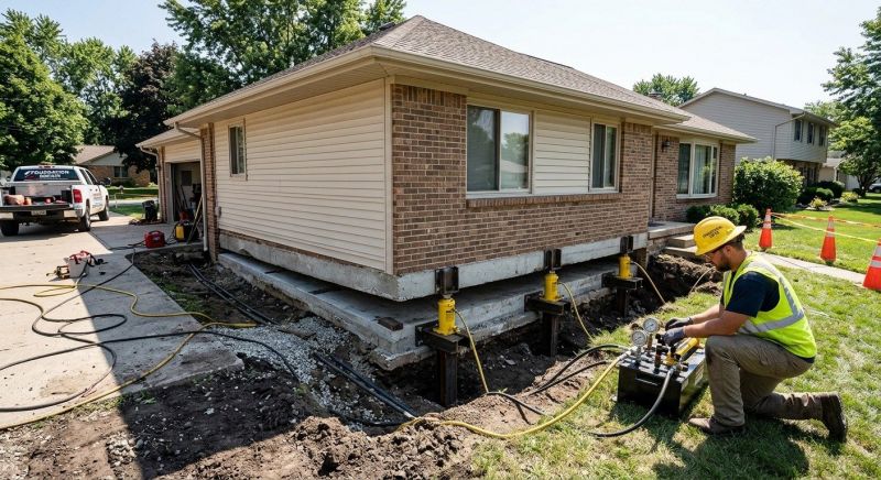 Foundation Lifting in Hightstown, NJ