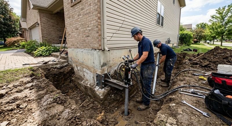 Foundation Settlement Repair in Matawan, NJ