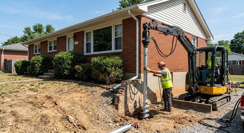 Helical Pile Installation in Matawan, NJ