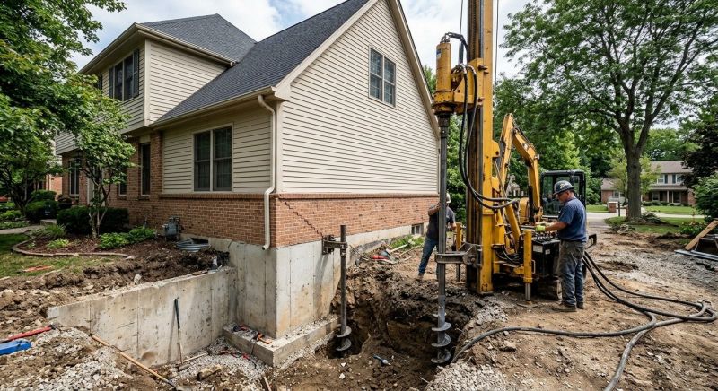 Helical Pile Installation in Matawan, NJ