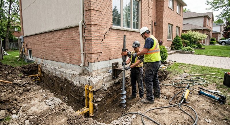 Sinking Foundation Repair in North Brunswick, NJ
