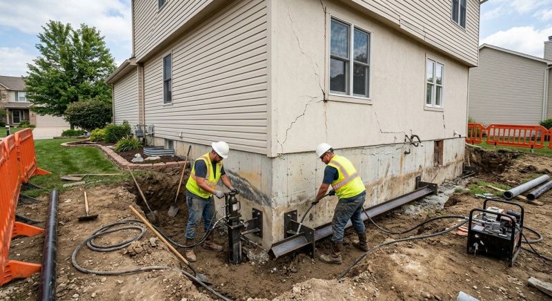 Sinking Foundation Repair in North Brunswick, NJ