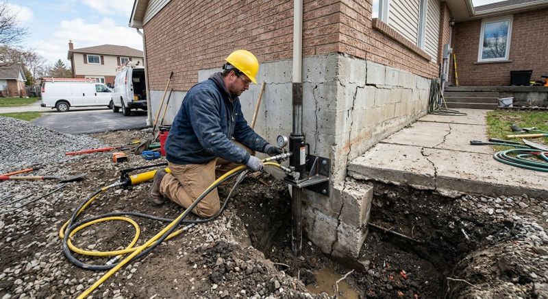 Sinking Foundation Repair in Rumson, NJ