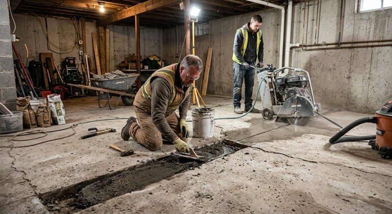 Slab Foundation Repair in Matawan, NJ