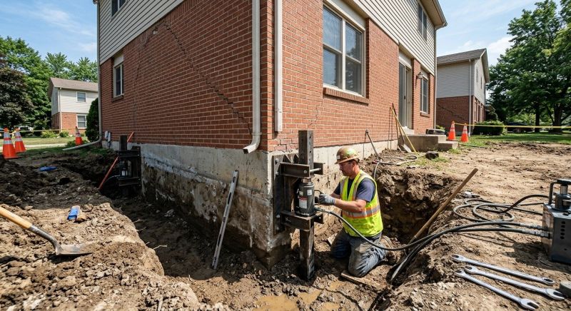 Sinking Foundation Repair in Neptune, NJ